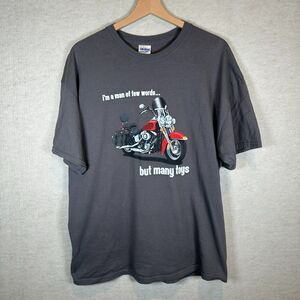 Vintage Motorcycle Graphic T-Shirt Biker Garage Mechanic Novelty Black Gildan XL